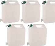 10 Ltr Water Container + Tap (Pack of 5)