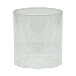 Straight Gas Glass Globe Size Medium