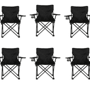 Black Camping Chair (Box of 6)