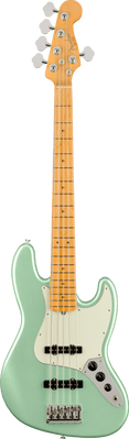 Fender American Professional II Jazz Bass V, Maple , Mystic Surf Green
