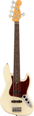 Fender American Professional II Jazz Bass V, Rosewood , Olympic White