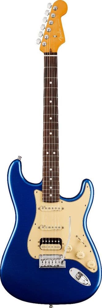 Fender American Ultra Stratocaster HSS, Cobra Blue, Rosewood