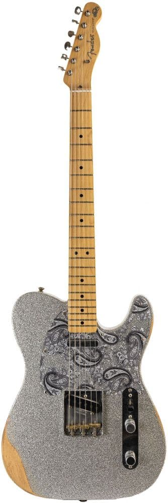 Fender Brad Paisley Telecaster, Road Worn Silver Sparkle