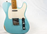 Fender Custom Shop 52 Relic Telecaster Daphne Blue Roasted Neck