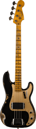 Fender Custom Shop '58 P Bass Heavy Relic®, Maple Neck, Aged Black