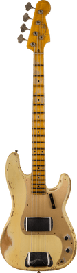 Fender Custom Shop '58 P Bass® Heavy Relic®, Maple Neck, Vintage White
