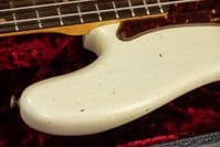Fender Custom Shop 63 P Bass JRN Relic, Aged Olympic White