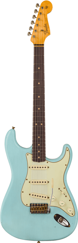 Fender Custom Shop '64 Strat Journeyman Relic Faded Aged Daphne Blue