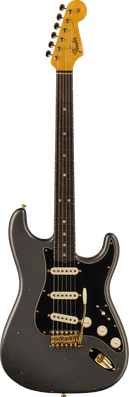 Fender Custom Shop Ltd 1965 Dual-Mag Strat JNM Relic, Charcoal Frost Metallic