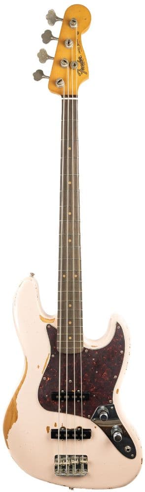 Fender Flea Signature Jazz Bass Road Worn Shell Pink
