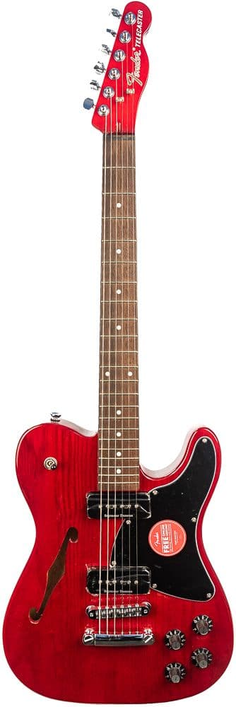 Fender JA90 Jim Adkins Telecaster Crimson Transparent