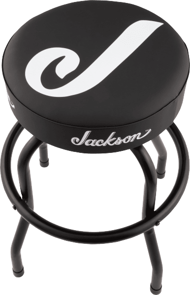 Jackson J Logo Barstool, Black and White, 24"