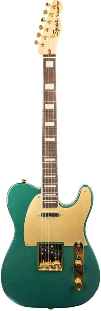 Squier 40th Anniversary Telecaster Gold Edition Sherwood Green Metallic