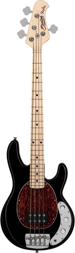 Sterling RaySS4 StingRay Short Scale Bass, Black