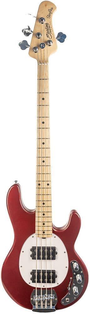 Sterling SUB Ray4 Bass, HH Candy Apple Red MN