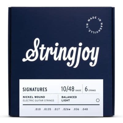 Stringjoy Signatures Balanced Light Nickel Wound 10-48 Guitar Strings